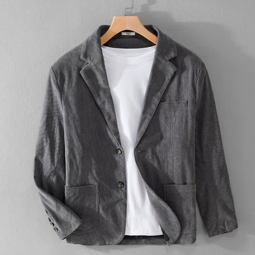 Herren Kordsakko im smart-casual Stil mit klassischer Knopfleiste Echoarchiv