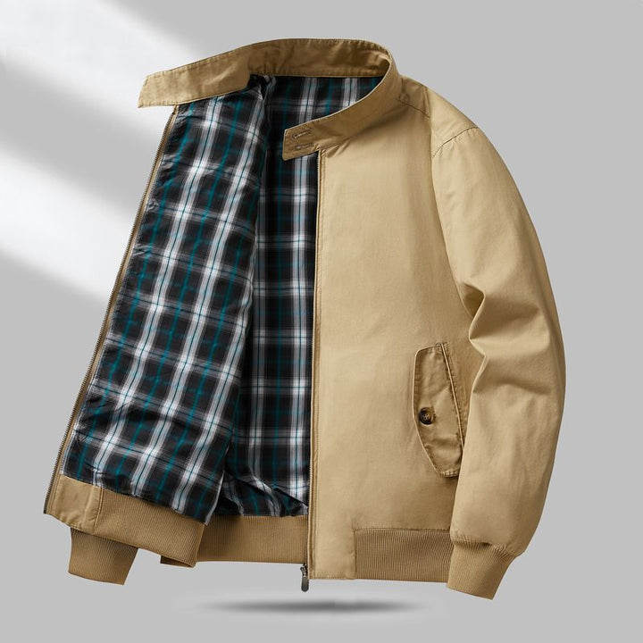 Herren Leichte Übergangsjacke mit Karo-Innenfutter Echo Archiv