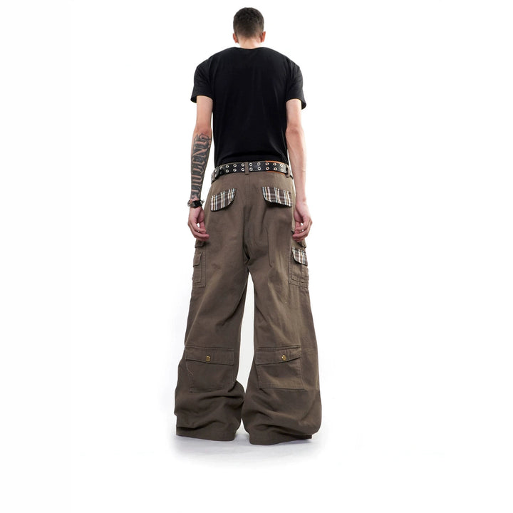 Herren Weitgeschnittene Cargo-Hose mit Taschen Echoarchiv