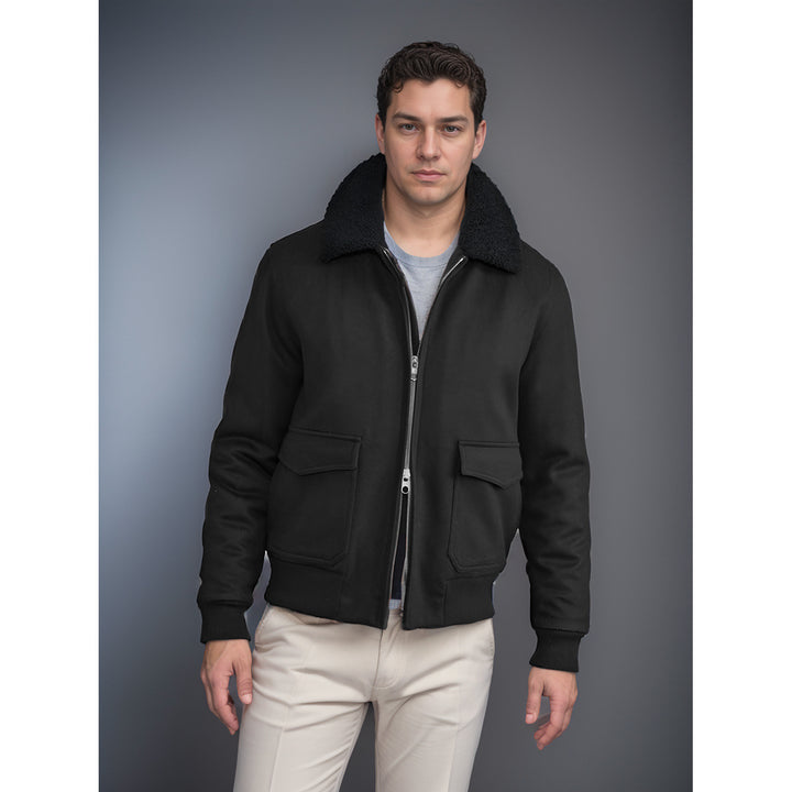 Herren warme Fleecejacke mit Stehkragen und praktischen Taschen Echoarchiv