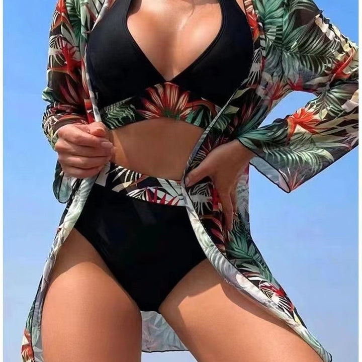 Damen Hochtailliertes Bade-Set mit Kimono Echo Archiv