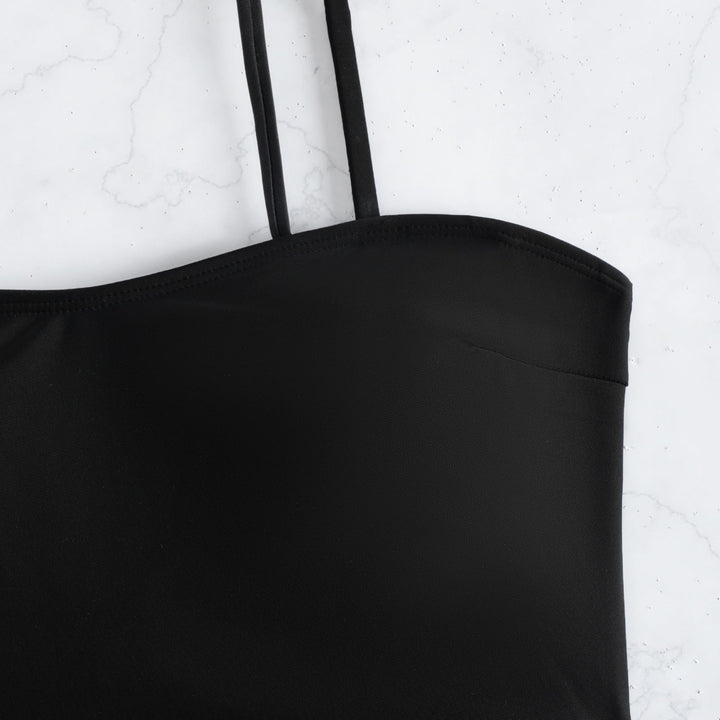 Damen Tankini mit modischen Raffungselementen und trendiger Tierdruckhose Echo Archiv