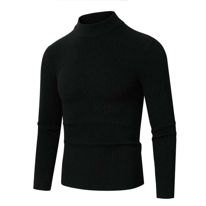 Herren Rollkragenpullover aus feinem Rippstrickmaterial Echoarchiv