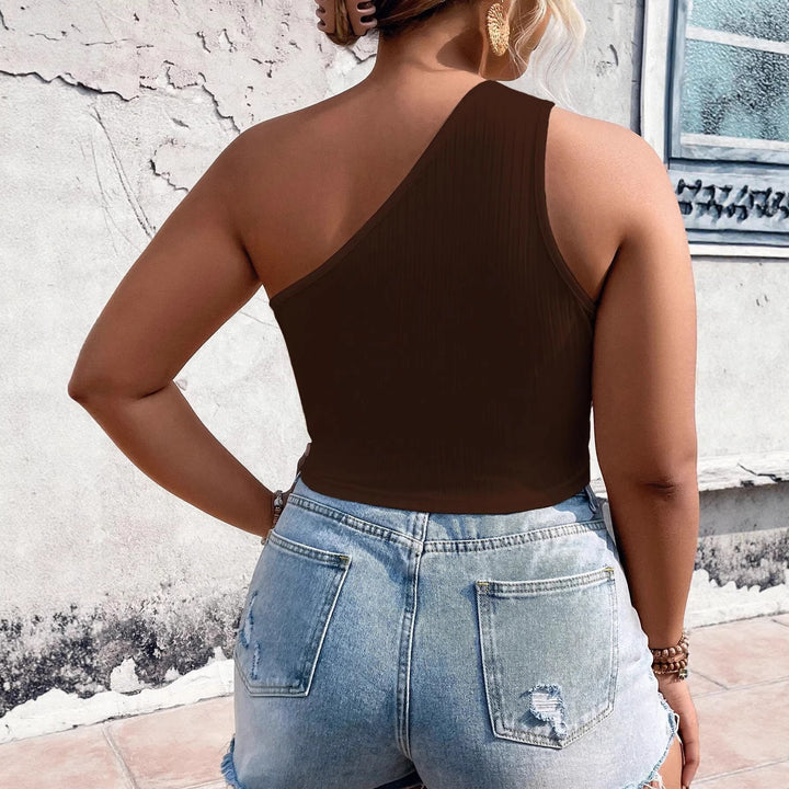 Damen Crop-Top mit asymmetrischem Schnitt und Cut-Out-Details Echo Archiv