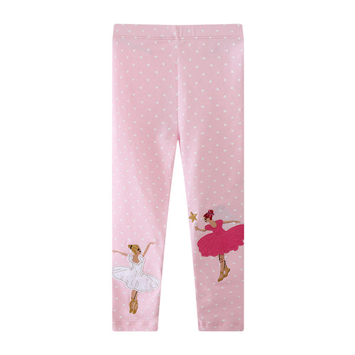 Mädchen Leggings mit zauberhaften Ballettapplikationen Echo Archiv