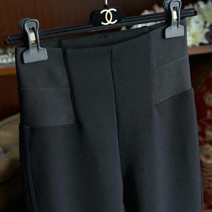 Damen Elegante und hoch taillierte Leggings Echoarchiv
