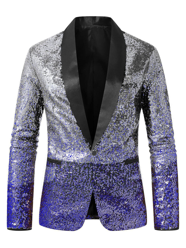 Herren glitzernder Paillettenblazer Echoarchiv
