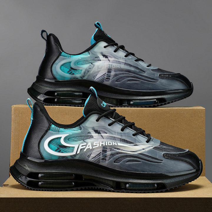 Herren sportlicher Luftkammersneaker mit transparentem TPU-Obermaterial, sichtbarer Luftkapsel und stoßdämpfender Plateausohle – Norré