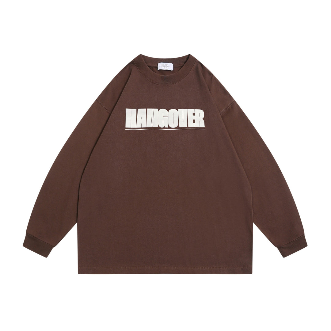 Unisex Oversize‑Sweatshirt mit markantem Typo‑Print, geripptem Rundhals und verlängerten Ärmeln Echoarchiv