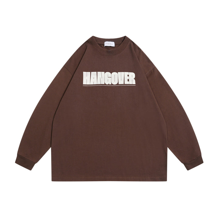 Unisex Oversize‑Sweatshirt mit markantem Typo‑Print, geripptem Rundhals und verlängerten Ärmeln Echoarchiv