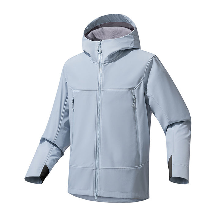 Damen Atmungsaktive Softshell‑Kapuzenjacke mit wasserabweisender Membran und Zwei‑Wege‑Reißverschluss Echo Archiv