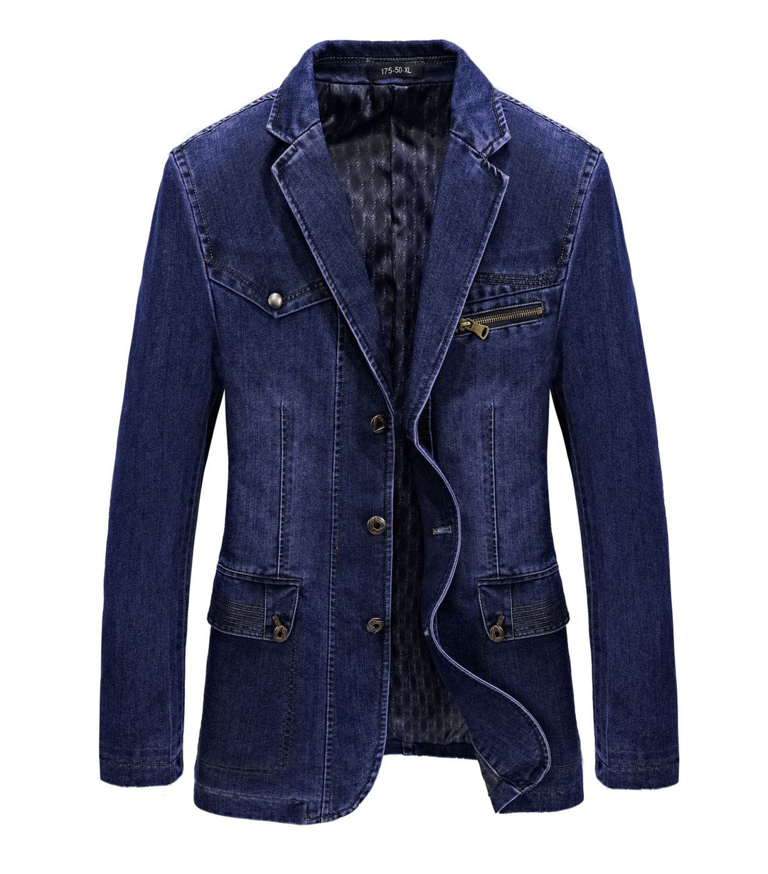 Herren Modische Denim Blazerjacke Echo Archiv