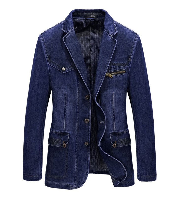 Herren Modische Denim Blazerjacke Echo Archiv