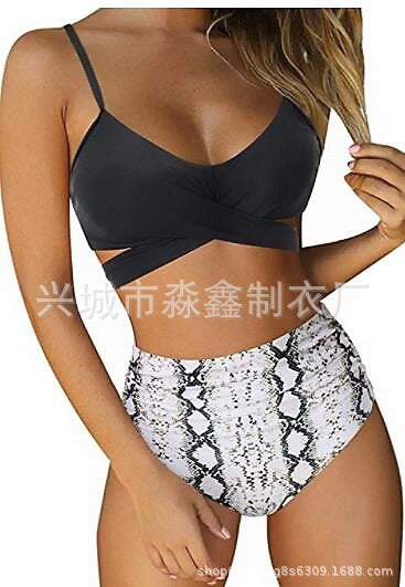 Damen Crop-Top Bikini-Set mit geflochtenem Design Echo Archiv