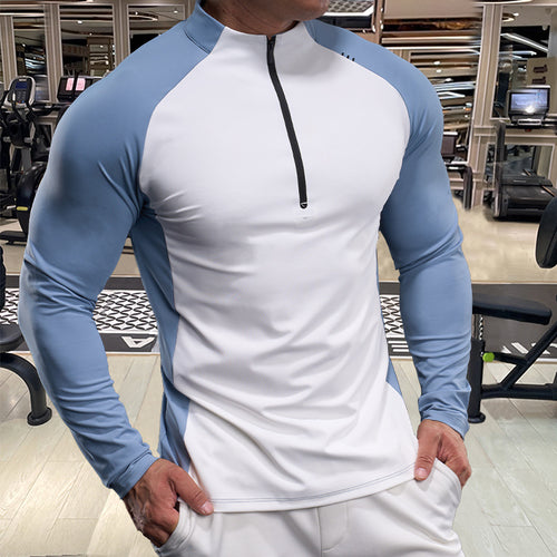 Herren Funktionsshirt mit Half-Zip und Raglanärmeln Echoarchiv