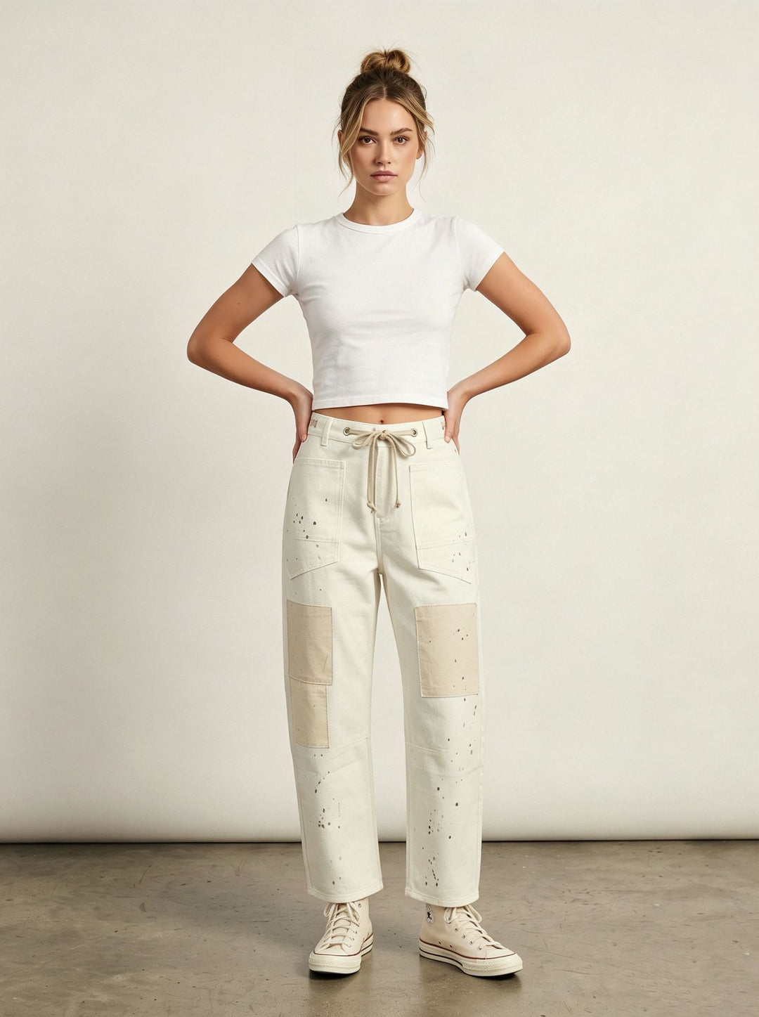 Damen nan oversized Strickpullover mit Rundhalsausschnitt und entspannter Silhouette Echo Archiv
