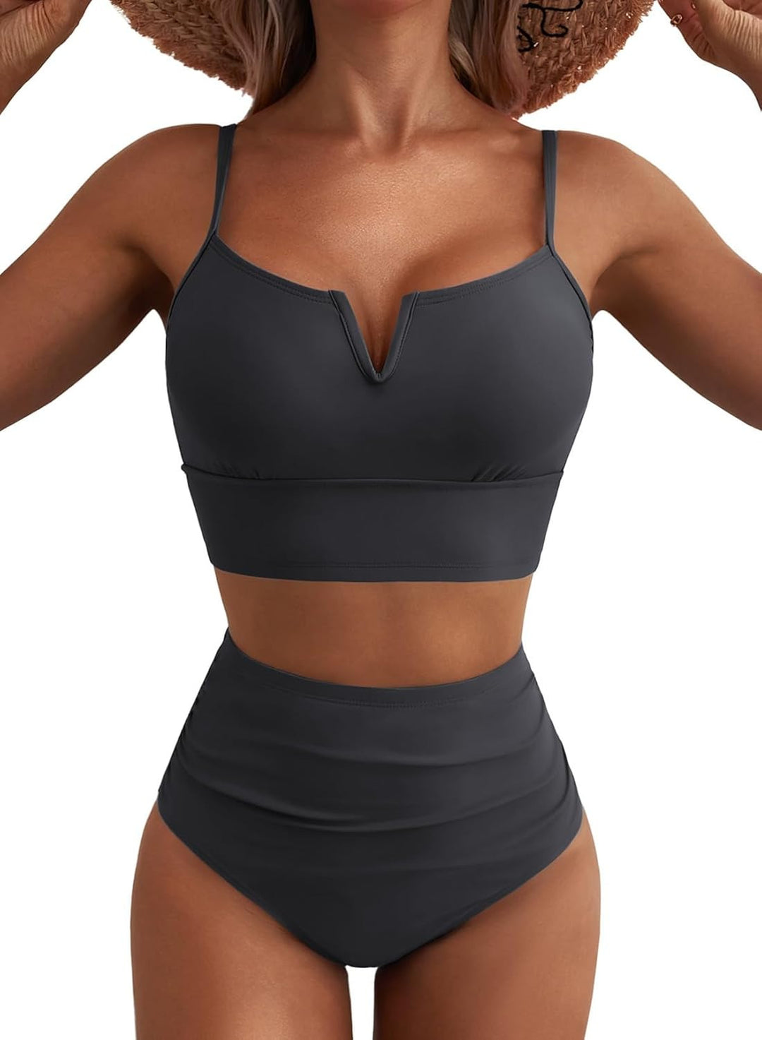 Damen Hochtailliertes Bikini-Set mit modernem V-Ausschnitt und angenehmer Passform Echo Archiv