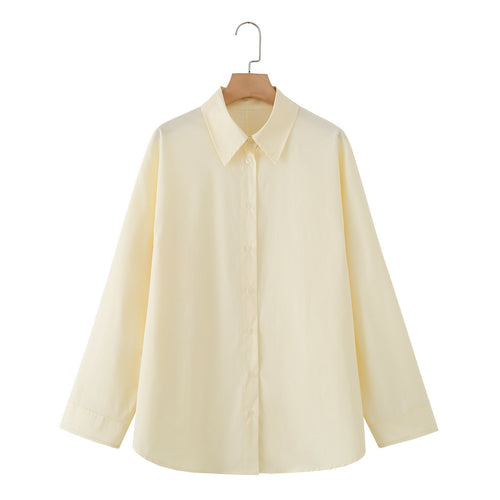 Damen Oversize-Hemdbluse mit Kentkragen und verdeckter Knopfleiste Echo Archiv