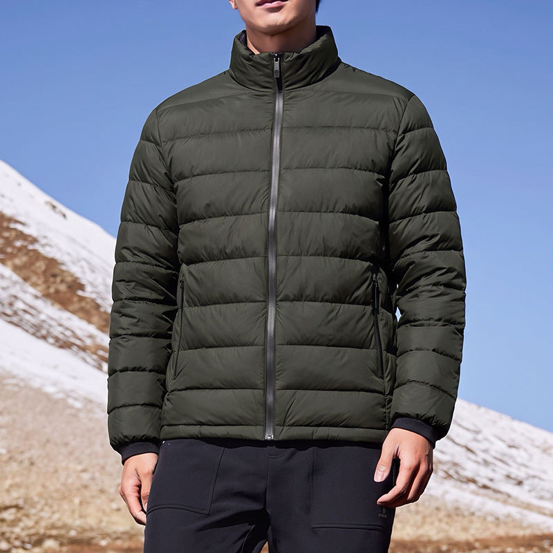 Herren Ultraleichte Kompakt‑Steppjacke mit Thermofüllung, Stehkragen & wasserabweisender Hülle Echoarchiv