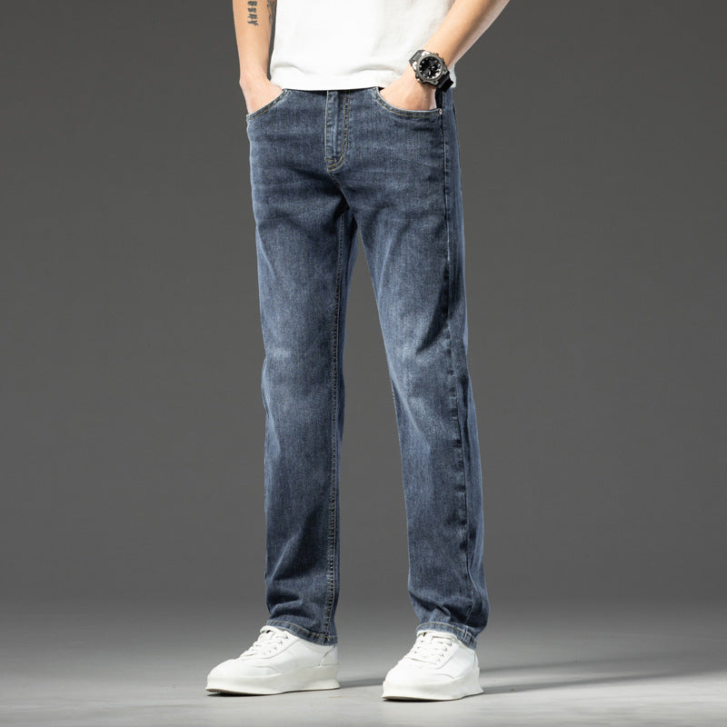 Herren lässige Denim-Jeans mit bequemem Schnitt und tiefen Taschen Echoarchiv