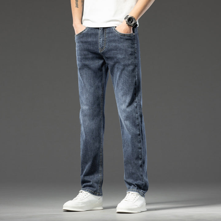 Herren lässige Denim-Jeans mit bequemem Schnitt und tiefen Taschen Echoarchiv
