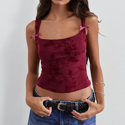 Damen Blumendesign Crop-Top Echo Archiv