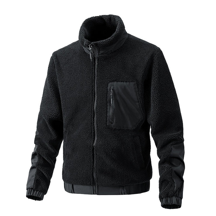 Herren Kuschelige Fleecejacke mit hohem Kragen Echo Archiv