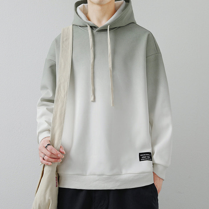 Herren lässiger Kapuzenpullover mit Farbverlauf Echoarchiv