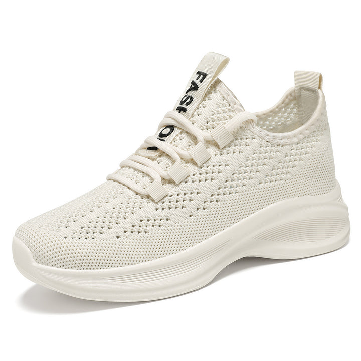 Damen nan gestrickter Slip-On Komfort-Sneaker mit sockenähnlichem Schaft, atmungsaktivem 3D-Mesh und gedämpfter EVA-Keilsohle Echo Archiv