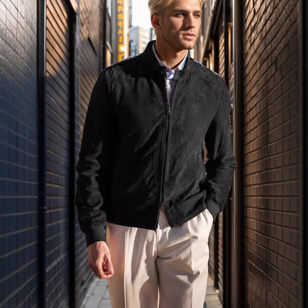 Herren Stilvolle Suedejacke Echoarchiv