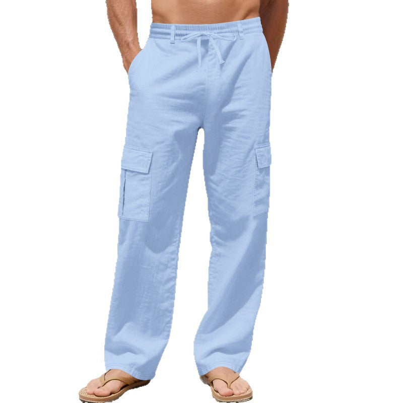 Herren Cargo-Hose aus leichtem, atmungsaktivem Material mit praktischen Seitentaschen Echoarchiv