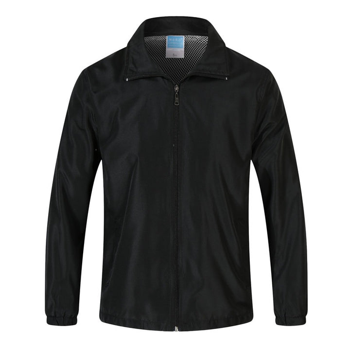 Herren Leichte Windjacke mit Mesh-Innenfutter, Stehkragen & elastischem Saum Echo Archiv