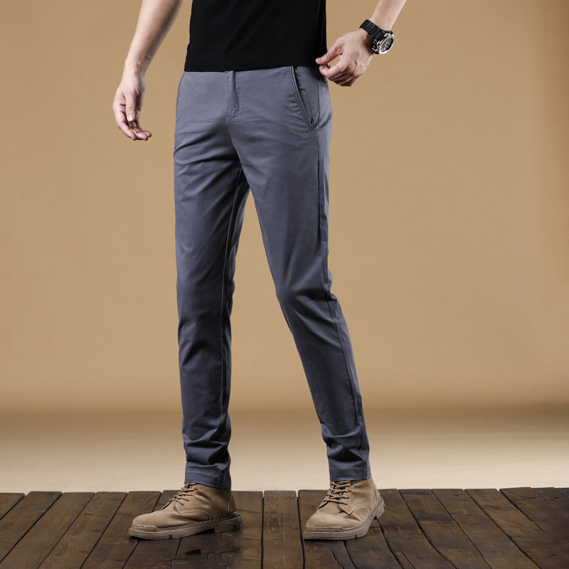 Herren Locker geschnittene Baumwoll-Chino mit Komfortbund und dezentem Stretch Echo Archiv