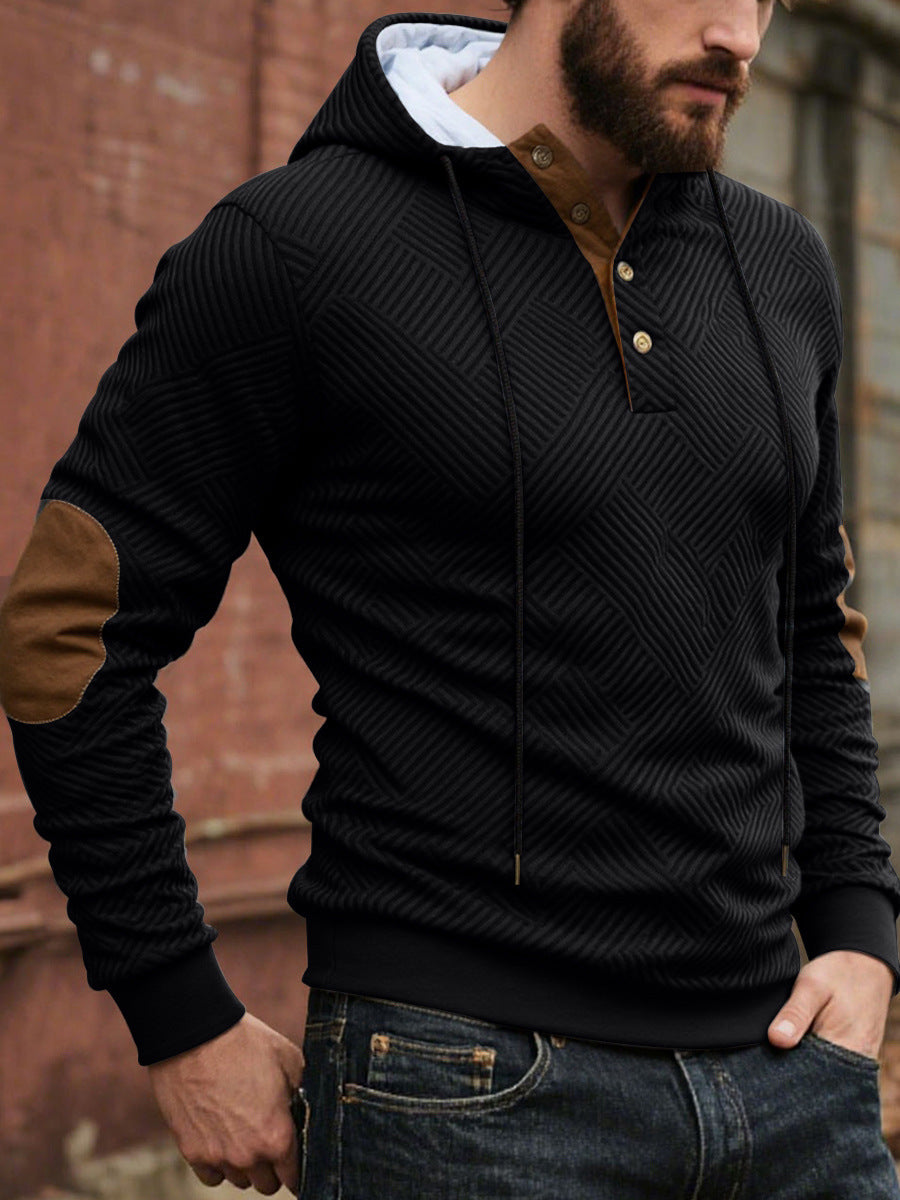Herren Sportliches Hoodie mit strukturiertem Design Echoarchiv