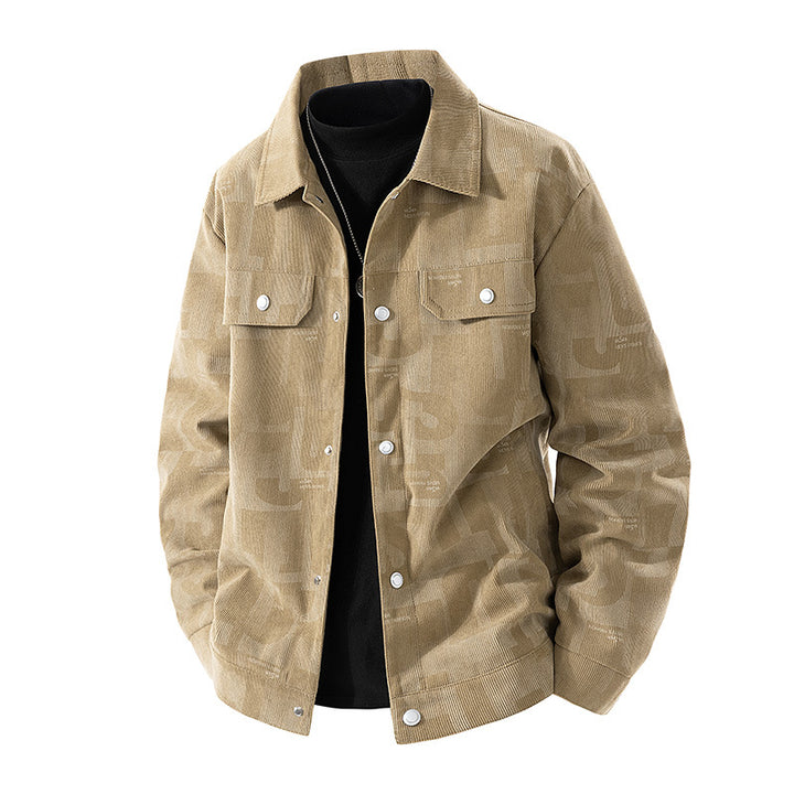 Herren Modische Jacke mit Schlaufen Kragen Echo Archiv