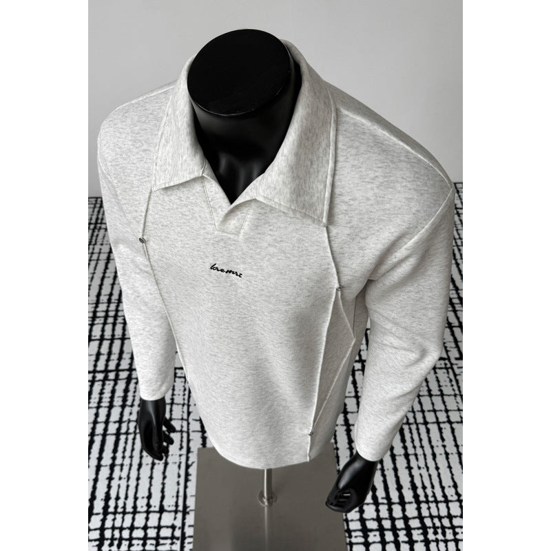 Herren Urban Elegante Langarmhemd Jacke Echo Archiv