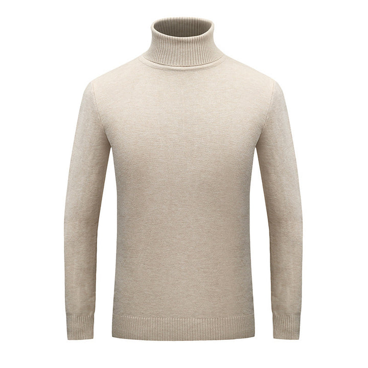 Herren Eleganter Rollkragenpullover aus feiner Wolle Echoarchiv