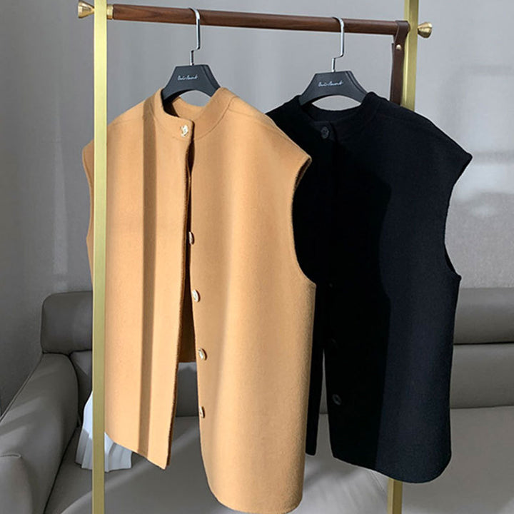 Damen Modische Oversized Weste Echoarchiv