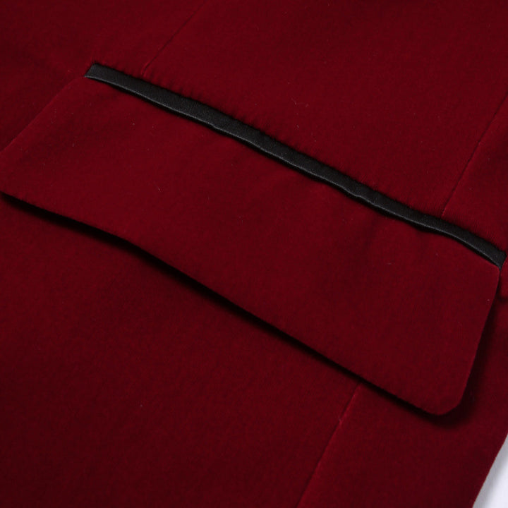 Herren Samt Smoking-Blazer mit schimmerndem Satin-Revers Echoarchiv