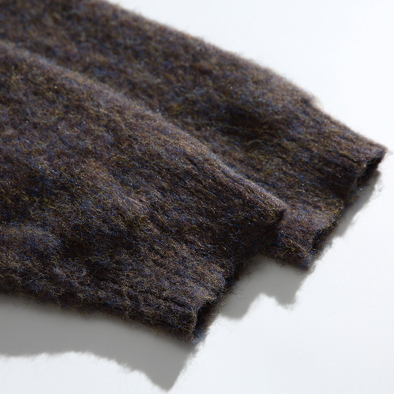 Damen Grobgestrickte Oversize-Cardigan mit Mohair-Optik und Rundhalsausschnitt Echo Archiv