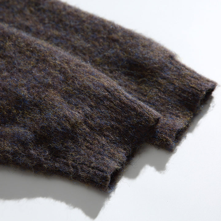 Damen Grobgestrickte Oversize-Cardigan mit Mohair-Optik und Rundhalsausschnitt Echo Archiv