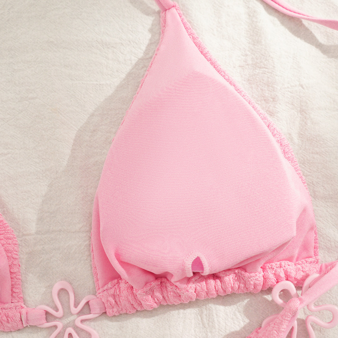 Damen Bikini-Set mit floralem Detail und hochwertiger Struktur Echo Archiv