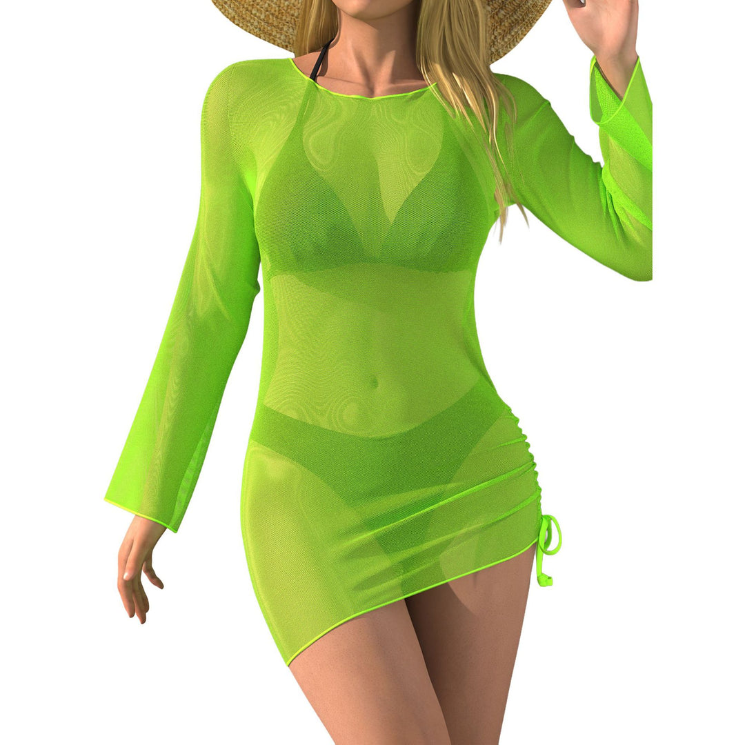 Damen Strandkleid mit transparenten Ärmeln Echo Archiv
