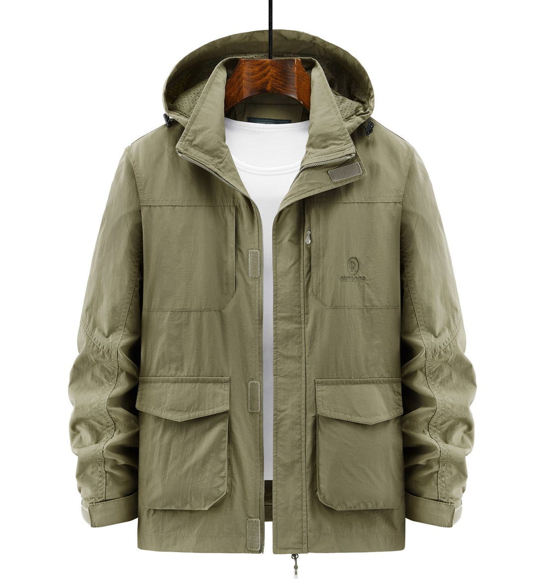 Herren Robuste Wetterjacke mit praktischen Taschen Echo Archiv