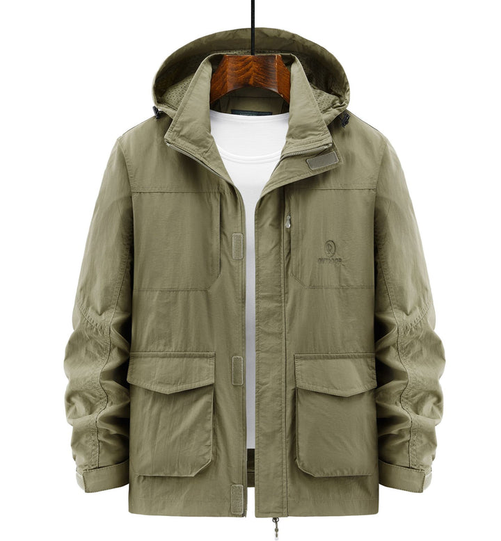 Herren Robuste Wetterjacke mit praktischen Taschen Echo Archiv