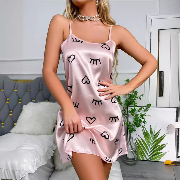 Damen Satin Nachthemd Echo Archiv