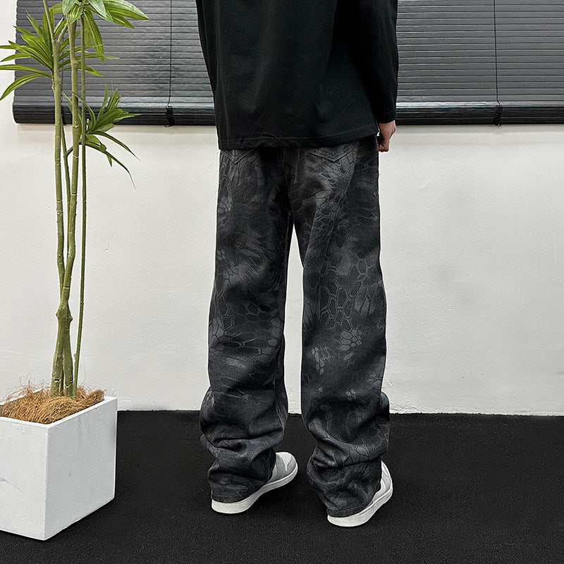 Herren Cargo-Hose mit Schlangenmuster Echo Archiv
