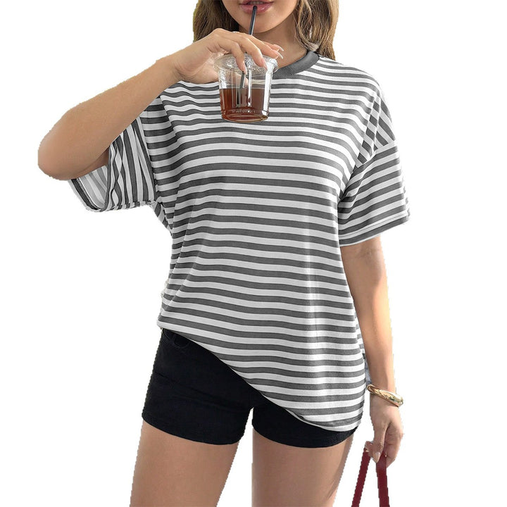 Damen Oversized Streifen-T-Shirt Echo Archiv