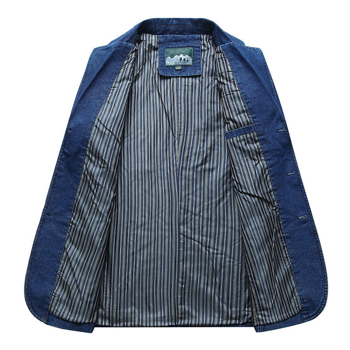 Herren Moderner Denim Blazer Echo Archiv