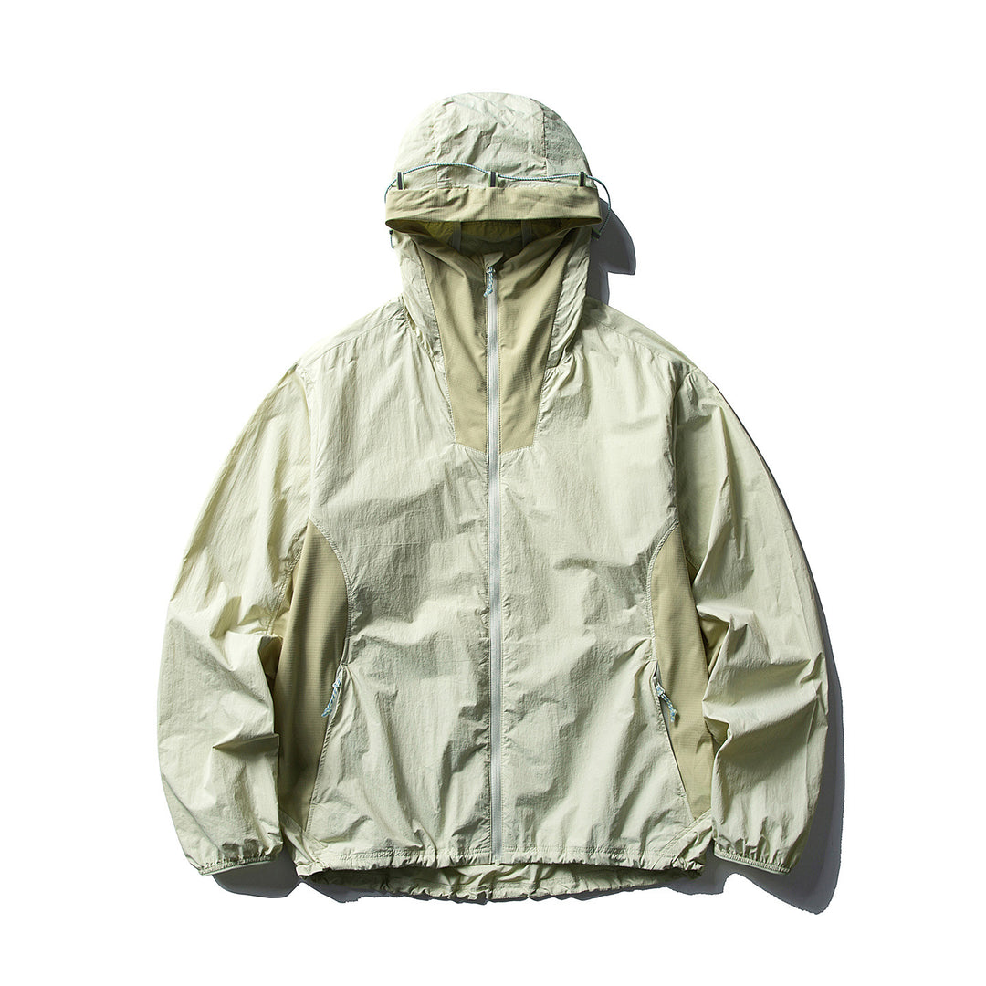 Herren Leichter Ripstop-Anorak mit Kapuze, Belüftungs- und Einsatzdetails Echoarchiv